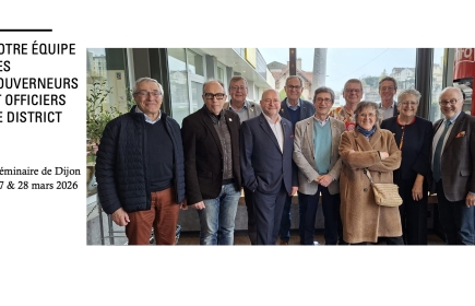 L’équipe du D2160 lors du séminaire de formation de la région 14 à Dijon (27 et 28/03/26)